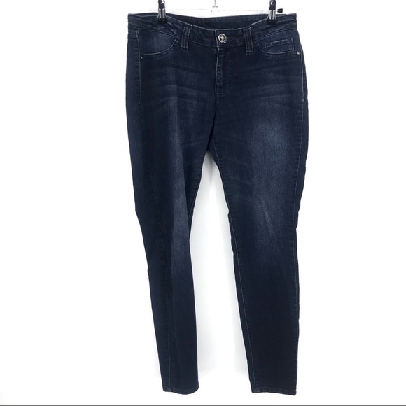 Elle Dark Wash Skinny Jeans Size 10 - Picture 2 of 5